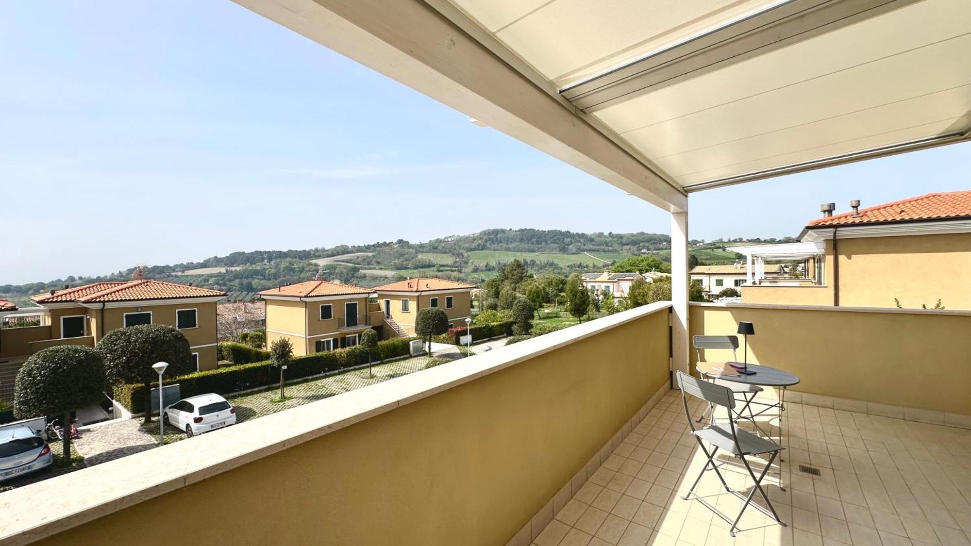S334 - Sirolo, Meraviglioso Trilocale Panoramico מראה חיצוני תמונה